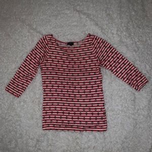 The Limited Sweater Womens XS Blue Anchor & Red and White strips 🥰